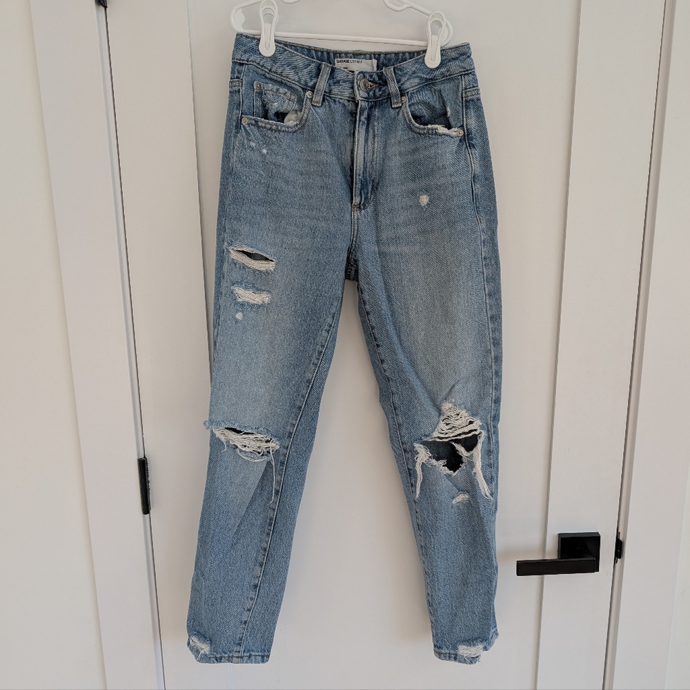 ✨4 for 12 Garage Denim Distressed Mom Jeans Size 25